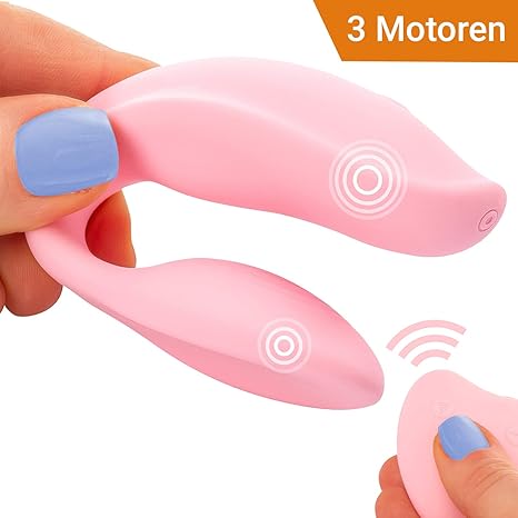 Venissima Vibrator für Sie Klitoris und GPunkt Stimulation - Paarvibrator aus Hochwertigem Silikon - Erotik Spielzeug für Paa