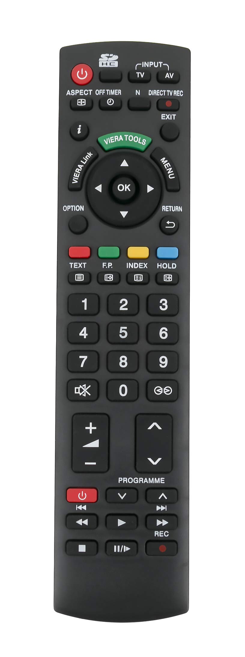 VINABTY N2QAYB000350 Remote Control replacement fit for PANASONIC Viera TV TX-L32X15P TX-L32X15PS TX-L37X15P TX-PR42S10 TX-PR42S11 TX-PR42U10 TX-PR46S10 TX-PR50S10 TX-PR37C10 TX-L32X15PS