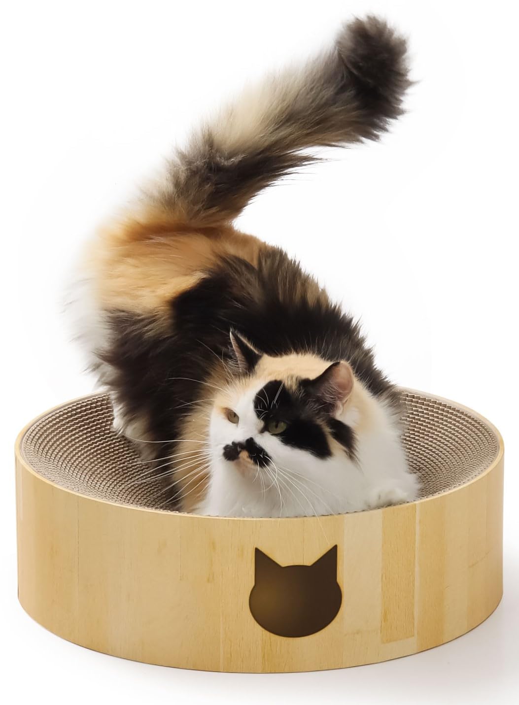 猫壱 バリバリボウル 爪研ぎ ライトブラウン レギュラー商品画像