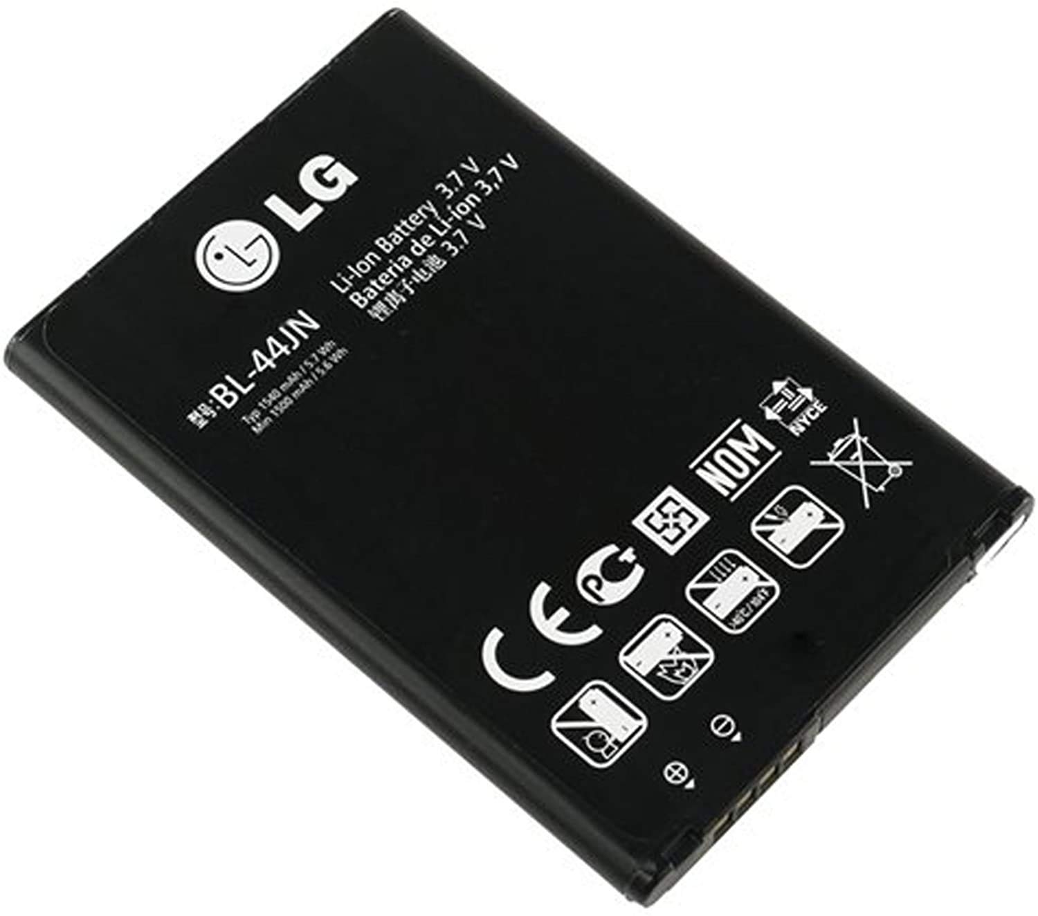 NCE BL-44JN, Replacement Battery for LG E400 Optimus L3, E610 Optimus L5, P970 Optimus Black, 1500 mAh 3.7 V