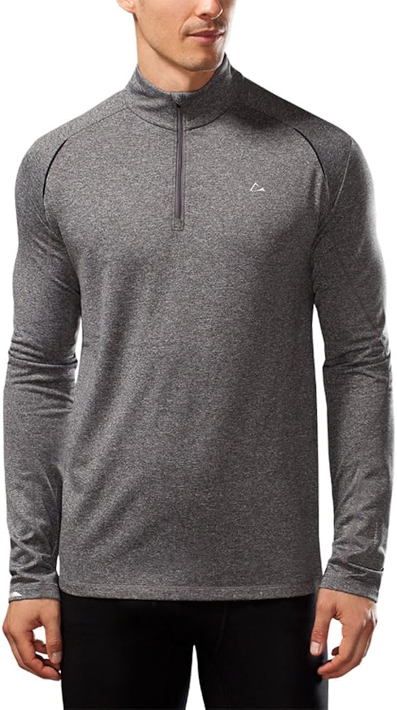 Paradox Men's dri-release Merino Blend 1/4 Zip Base Layer Top (Small ...