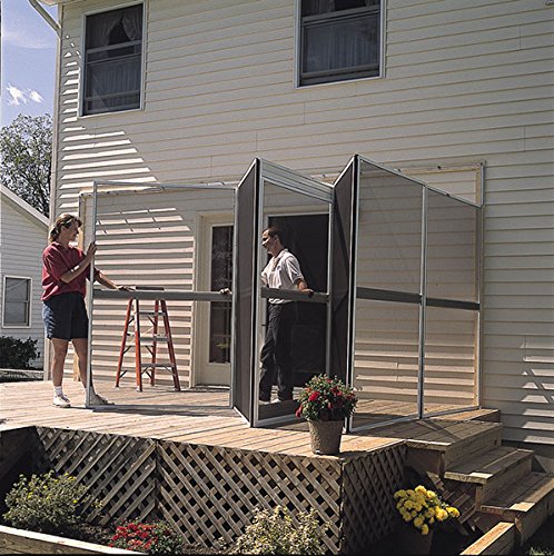 Patio Mate 10 Panel Screen Enclosure 09165 Brown With Almond Roof