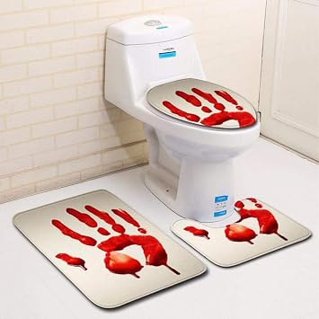 Jaminy 3 Stuck Toiletten Abdeckung Set Bad Wc Set Sitzbezug Bad