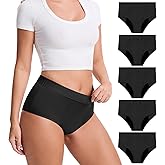 ToVii Leak Proof Period Underwear for Women Heavy Flow Washable Plus Size Period Panties Washable Incontinence Underwear