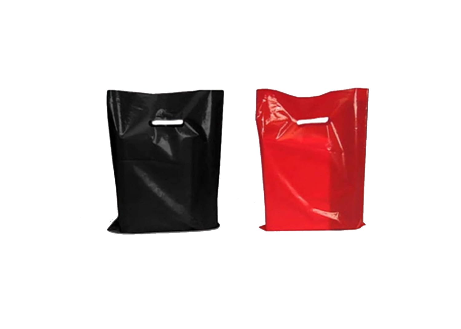 with DieCut Handles Retail Clothes Shopping Bag 1.25 Mil LDPE Glossy
