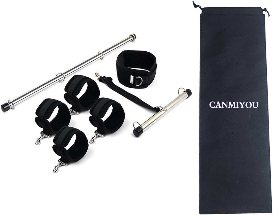 CANMIYOU Spreader Bar Position Master Thigh Exercise Adjustable DIY Kit Cuffs Sports Training aid Tools for Legs [Delivery time 3-7 Days]
