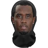 Novelty Parody Mask, Funny Hooded Face Covering, Rapper Style Headgear, Cosplay Costume Prop for Adult Halloween Party