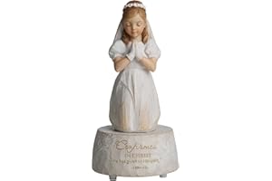 Grace4Joy Music Box Figurines, Confirmation Religious Musical, Hand Painted Catholic Confirmation Gifts Music Box for Birthday, Baby Shower, Baptism