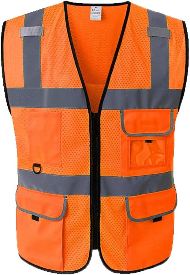 Aoile Outdoor Reflective Vest for Environment Sanitation Workers Safety Cycling Vreathable Vest