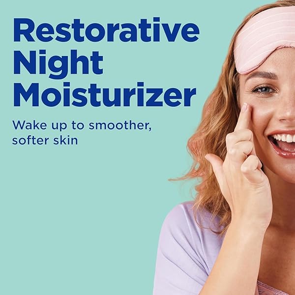 DIFFERIN NIGHT CREAM WITH HYALURONIC ACID, RESTORATIVE NIGHT MOISTURIZER BY THE MAKERS OF DIFFERIN GEL, GENTLE SKIN CARE FOR ACNE PRONE SENSITIVE SKIN, 2.5 OZ (PACKAGING MAY VARY)