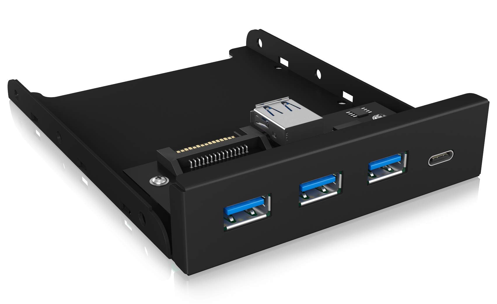 ICY BOX USB 3.0 Front Panel black IB-HUB1418-i3
