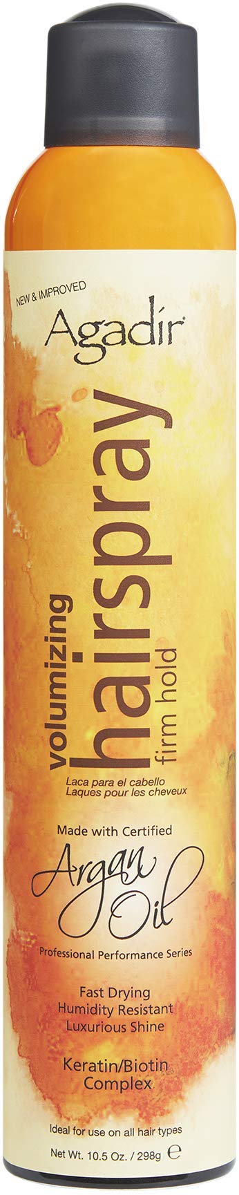 Agadir Argan Oil Volumizing Firm Hold Aerosol Hairpspray 10.5Oz