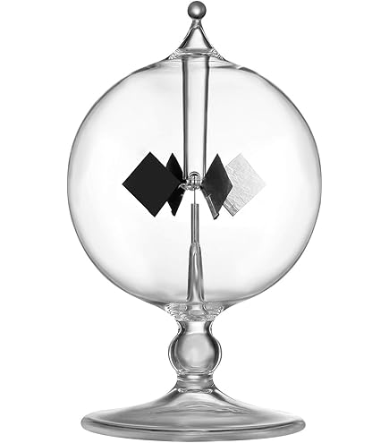 Solarenergie Radiometer - Blaues Glas-Modell Mit Sich Drehenden Flügeln Als Dekoration