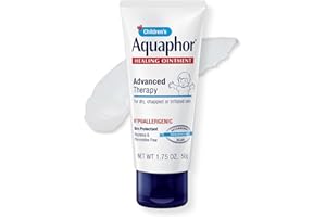Aquaphor Children's Advanced Therapy Healing Ointment, 41% Petrolatum Skin Protectant Ointment for Minor Wound Care, Chapped or Cracked Skin and Lips, 1.75 Oz Tube