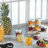 Hniuyun Glass Regular Mouth Mason Jars 120ml 12Pcs with Silver Lids Clear view 7