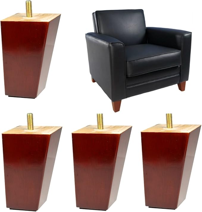 4 x muebles de madera patas de repuesto IKEA sofá pies patas de sofá