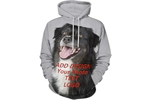 Custom Design Hoodies for Men Women Design Your Own Hooded Sweatshirt Add Text/Image/Logo Custom Pullovers