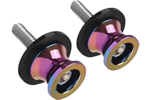 Worldmotop 2PCS 6MM M6 X1.25 Motorcycle Swing Arm Spools Swingarm Spools Sliders Stand Screw Replacement for Yamaha YZF R1 R3