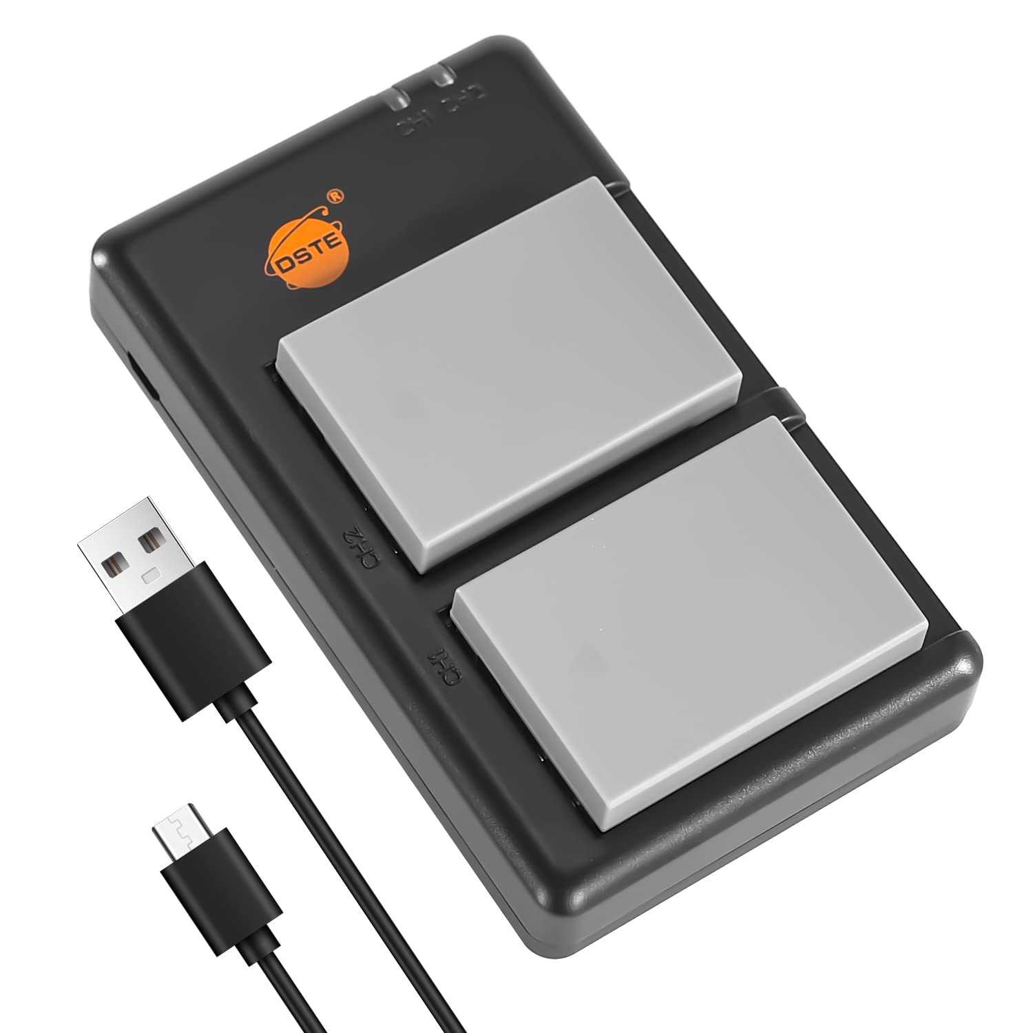 DSTE 2PCS BLN-1 (2100mAh/7.6V) Battery Charger Set Compatible for Olympus OM-D E-M1, OM-D E-M5, PEN E-P5, OM-D E-M5 II