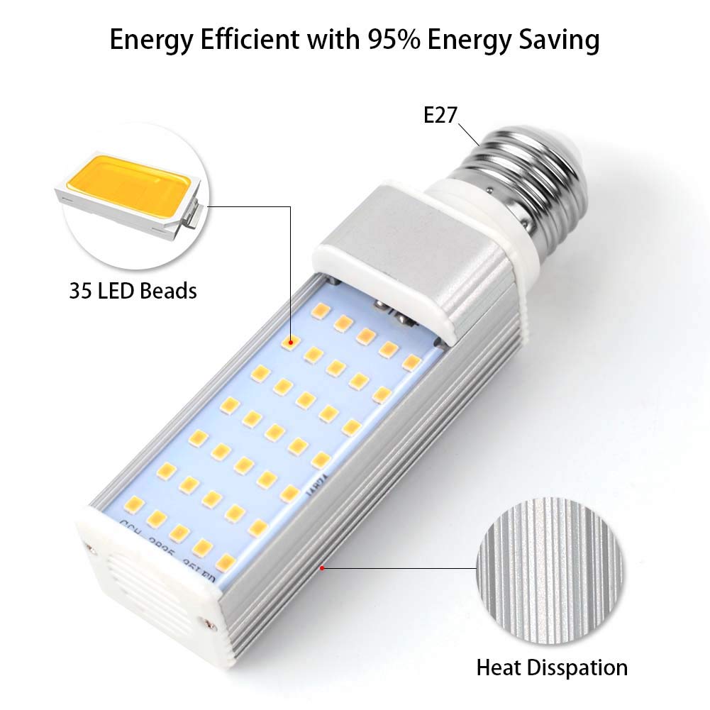 GIGRIN Full Spectrum Grow Light, Bright Plant Light 30W Equivalent Grow Lamp for Indoor Plants Hydroponic, Larger Lighting Coverage with Replaceable LED Bulbs, Dual Head Divide Controlled