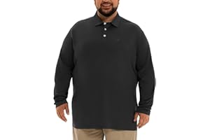 HOdo Big and Tall Mens Polo Shirt Moisture Wicking Sport Golf Shirts 2XL-6XL