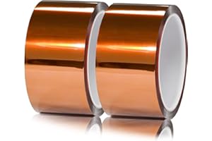 CCHUIXI Kapton Tape, Polyimide Film Tape, 2" x 36 yd, for 3D Printing, Electric Task, Soldering, No Residue.