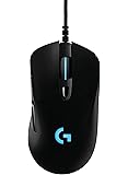 Logitech G403 Wired Optical Gaming Mouse with 12,000 DPI, 16.8 Million Colours for PC, MAC, USB - Black