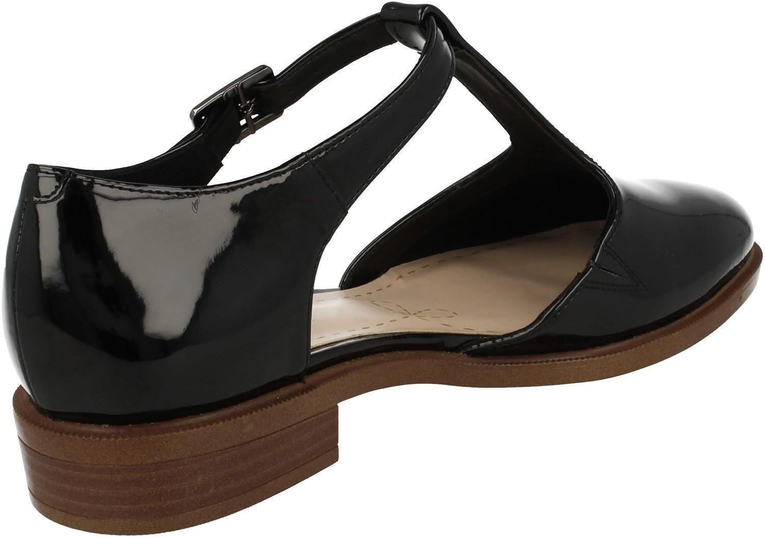 clarks taylor palm black patent