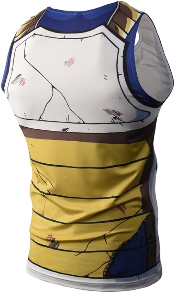 PIZOFF Unisex 3D Cartoon Print Work Out Compression Muscle Tank Top: Clothing