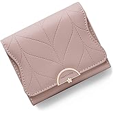 RNIEGA Leather Small Womens Wallet RFID Blocking Bifold Card Holder Cute Wallet for Woman with Zipper Coin Pocket