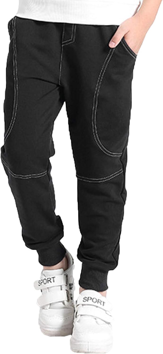 boys slim athletic pants