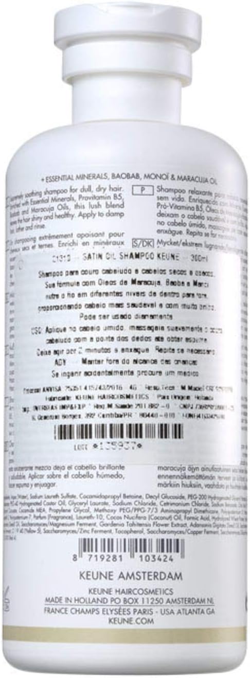 Keune Care Line Satin Oil Shampoo 300ml, 300 ml (Pack of 1) - Image 3