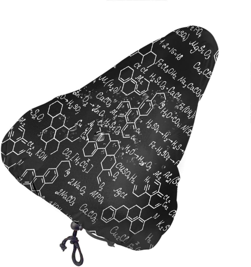 ArtSocket Bike seat Cover Scientific Endless Chemical Formulas Equations Bike Covers Outdoor Storage Waterproof