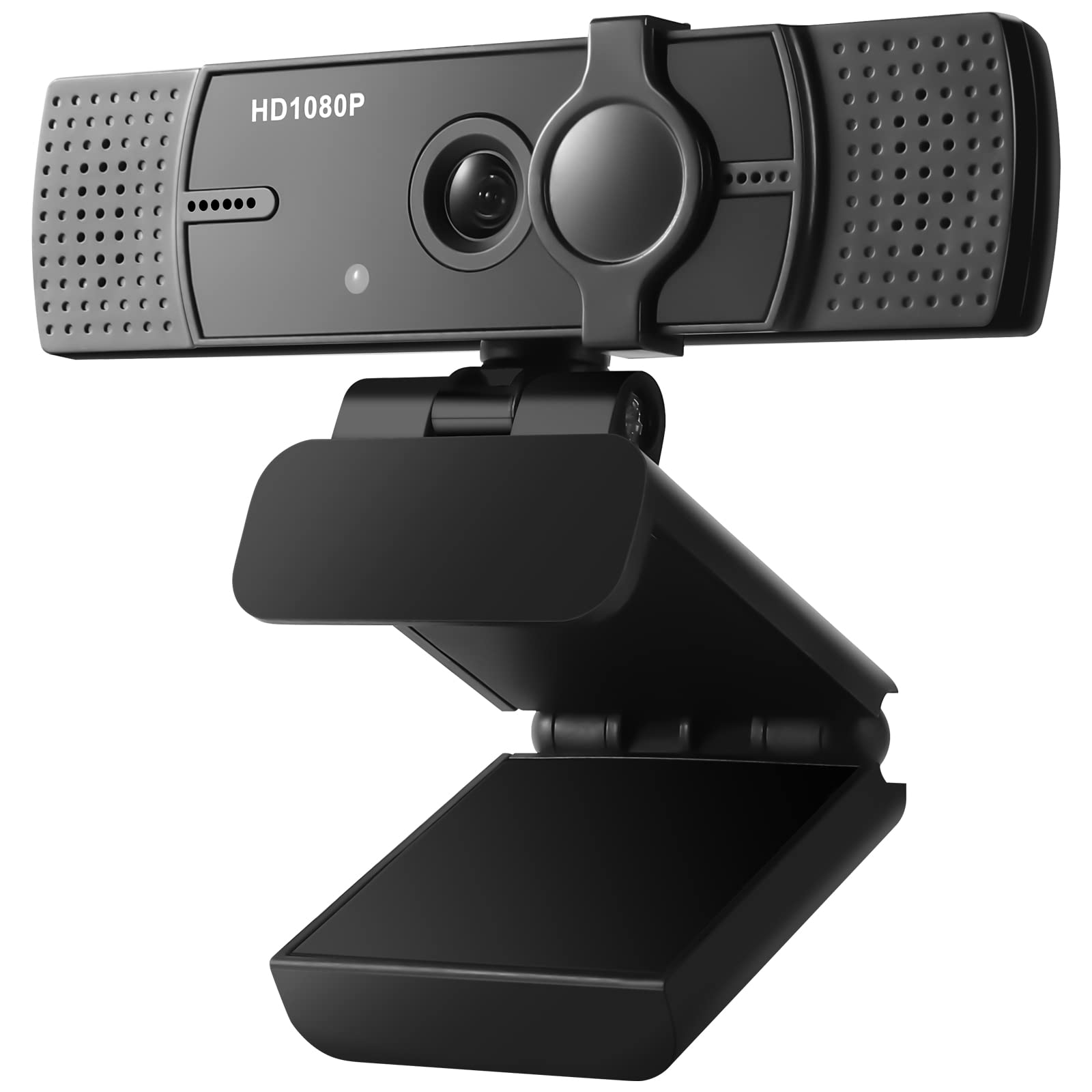 Photo 1 of Webcam with Microphone, No Distortion Privacy Cover 1080P USB Camera Plug Play Mic Full Ultra HD Web Camera Video Cam Calling Conferencing Streaming for PC/Desktop/Computer/Mac/Laptop/MacBook