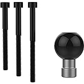 RAM MOUNTS Motorcycle Handlebar Clamp Base with M8 Bolt, B Size Ball | Fits M8 threaded handlebar clamps, marine-grade aluminum base for phones, GPS and camera mounts
