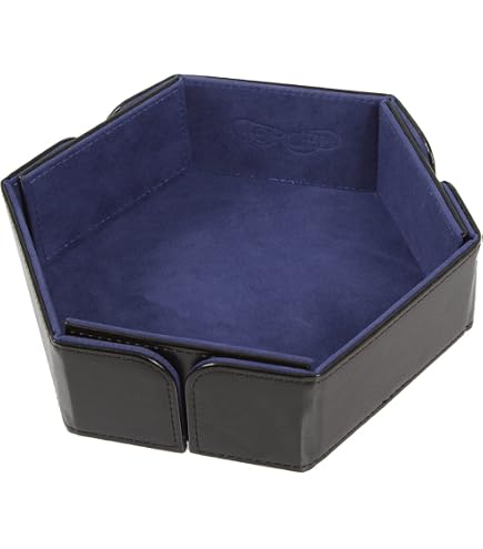 Plateau à Dés Octogonal En Bois – Tapis à Dés Portable Avec 5 Dés, Pour Jeux En Famille, Voyages Et Soirées – 10,5x10,5x2,8 Cm