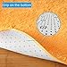 PAGISOFE Super Soft Shaggy Accent Area Rug Plush Rugs Carpets for Living Room Bedrooms Kids Nursery Home Decor Fluffy Shag Floor Carpets Silky Fuzzy Fur Rug 5x4 Feet (Orange)