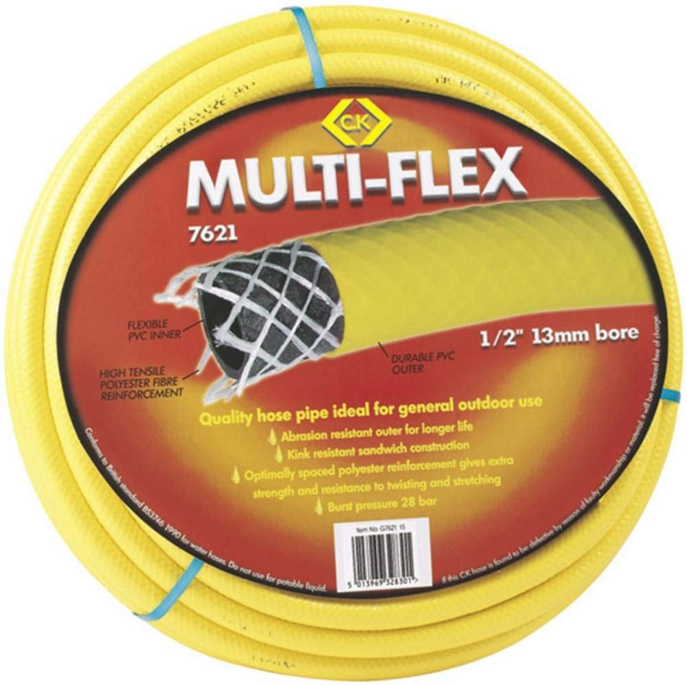 C.K 7621 Multi-flex Hose Pipe 1/2" X 15m