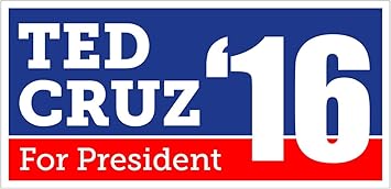 Amazon Com Car Magnet Ted Cruz For President 2016 Bumper Sticker Trm 289 Automotive