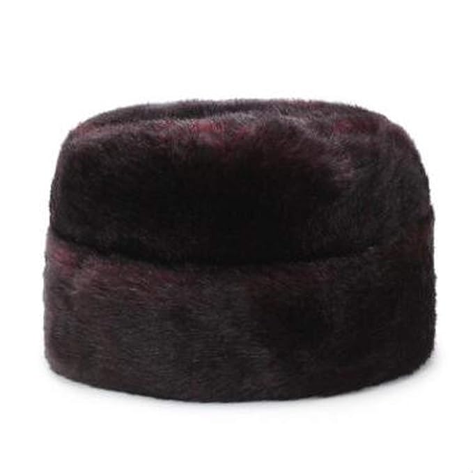 Moktasp Men S Winter Warm Hat Imitation Hair Thickened Hats Middle