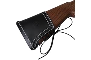 TOURBON Leather Recoil Pad Slip On Adjustable Shotgun Stock Extension Rifle Buttstock Pad