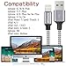iPhone Charger ,KOYCGD Lightning Cable 6FT USB Charging Cable Nylon Braided Cord for iPhone iPod iPad Mini Air Pro and More (Gray)
