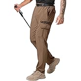 NATUVENIX Hiking Pants Men Lightweight Mens Travel Pants Quick Dry Cargo Work Pants for Men Water Resistant Fishing Pants