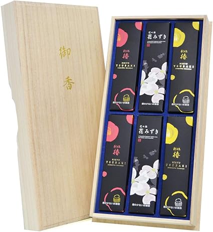 Amazon 喪中御見舞 のし付き 奥野晴明堂 進物線香 花みずき 利休 椿 赤 黄 喪中見舞い 稲葉仏壇店 線香