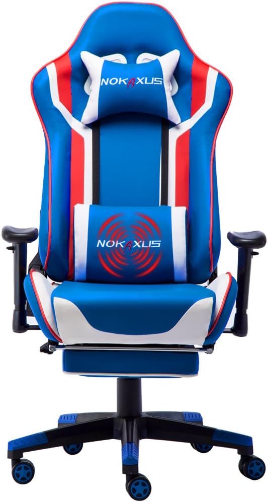 Nokaxus Gaming Chair Large Size HighBack Ergonomic Racing Seat with