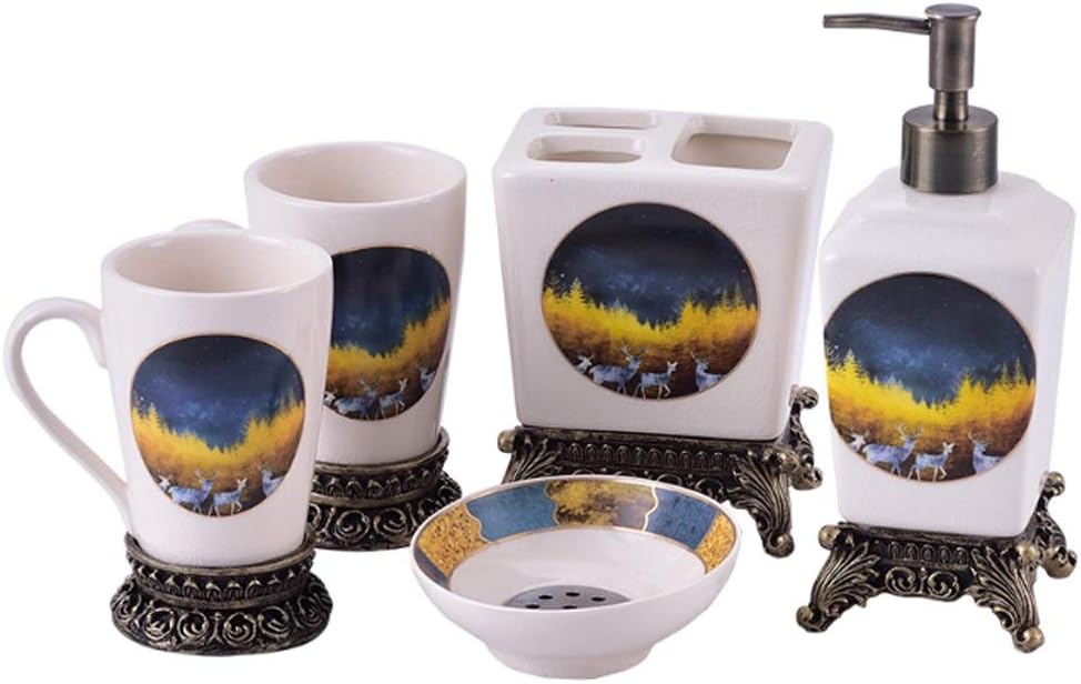 Jiji Cerámica grieta de Hielo Textura baño decoración Accesorios de