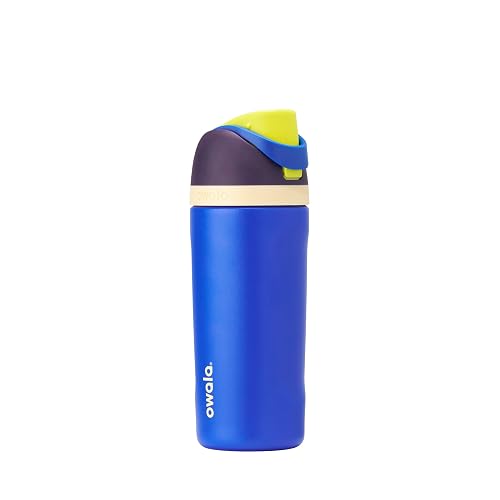 Owala Kids FreeSip Insulated Stainless Steel Water Bottle with Straw, BPA-Free Sports Water Bottle, Great for Travel, 16 oz, Celestial Sphere