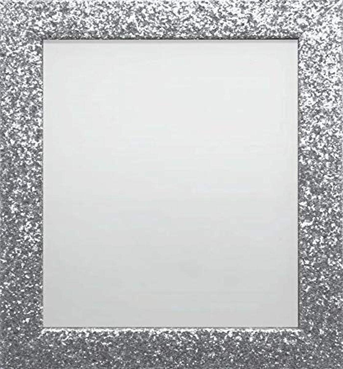 Frame Company Glitter Sparkly Picture Photo Frame, Silver, 6x4 inch *Choice of Colours & Sizes*Fitted with Perspex
