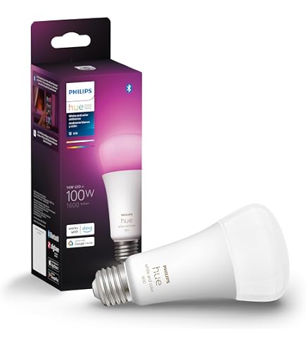 Philips Hue Smart 75W A19 LED Bulb - White and Color Ambiance