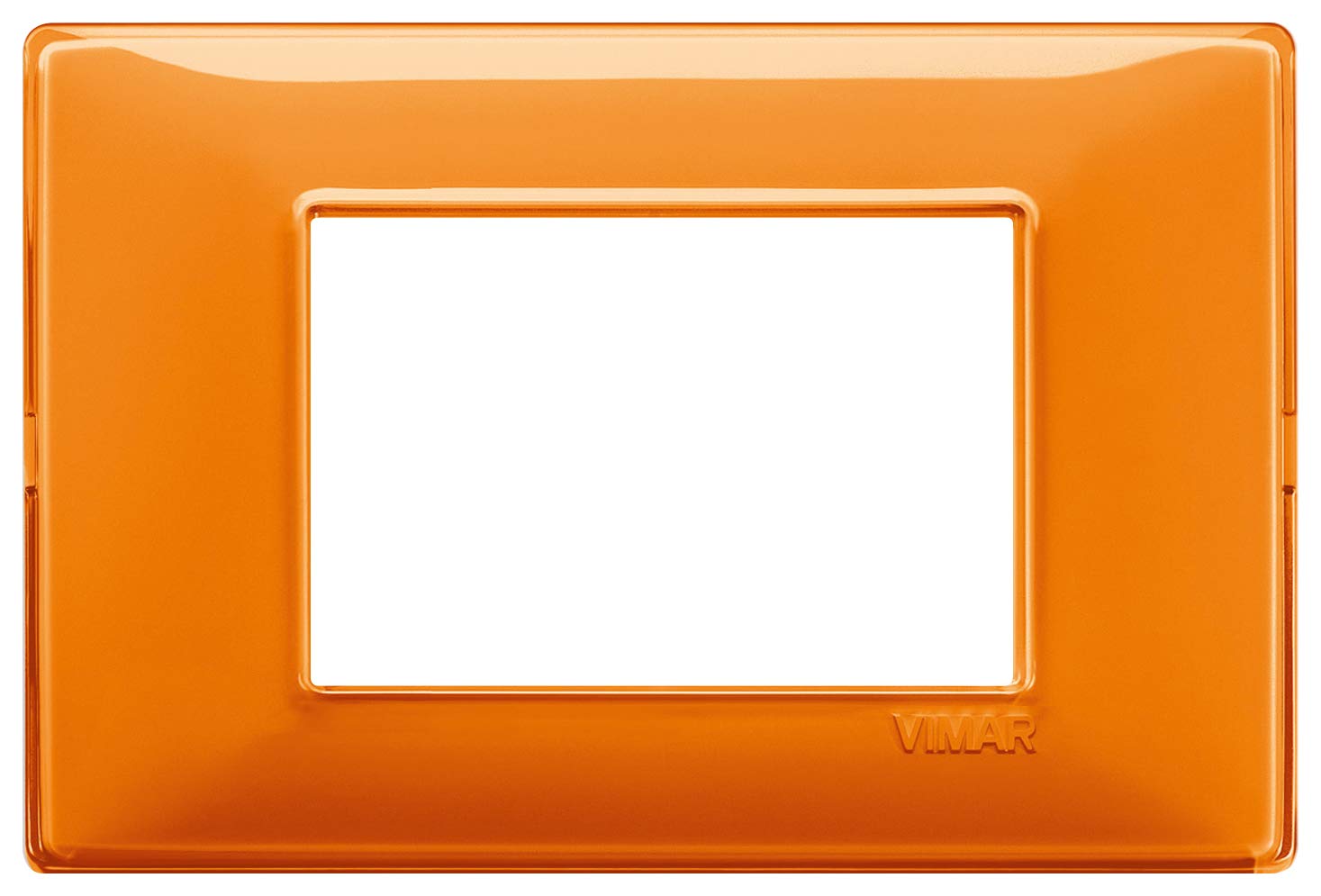 Placca 3 Moduli Reflex Arancio Vimar Plana 14653.48